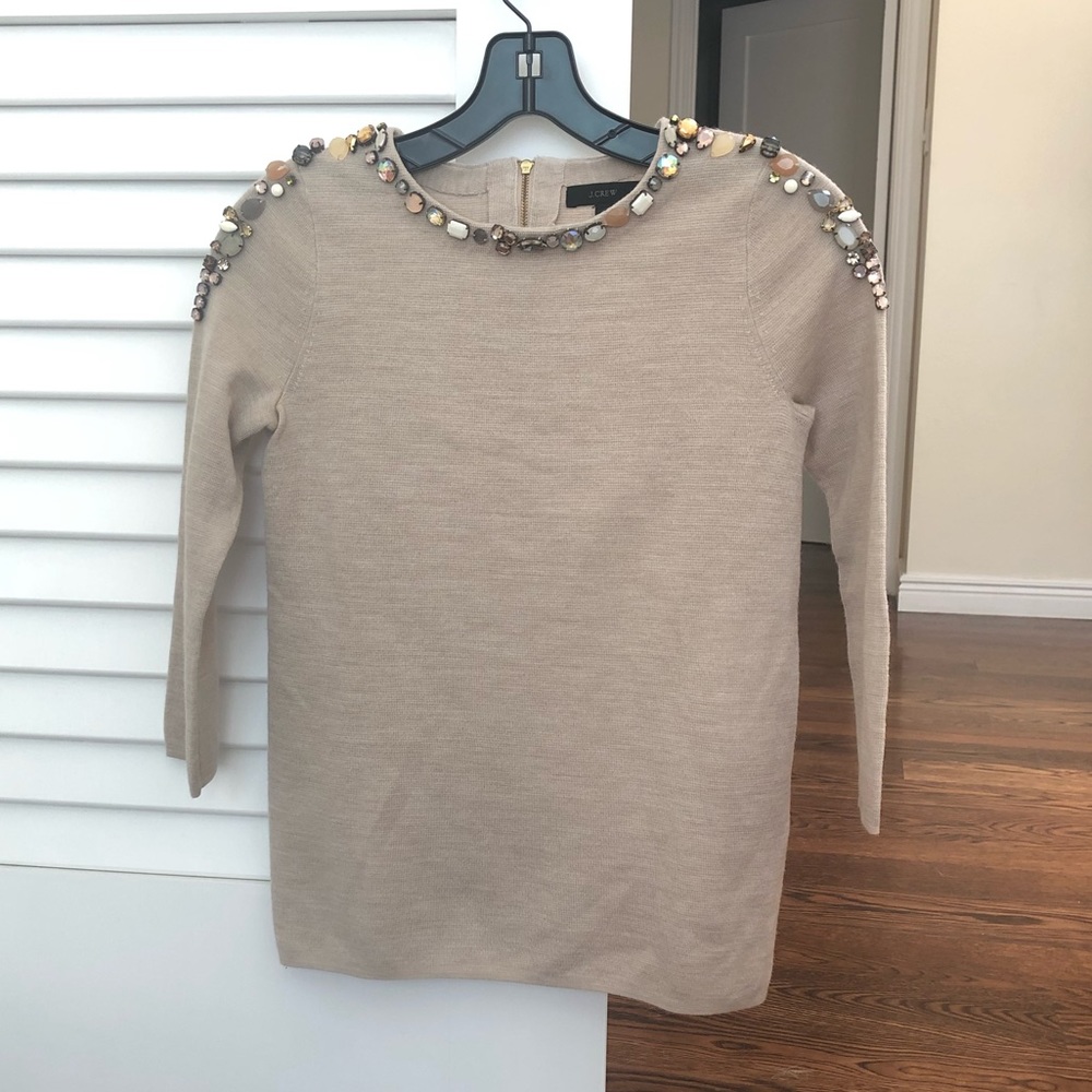 J Crew Beaded Sweater